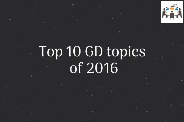 Top 10 gd topics of 2016
