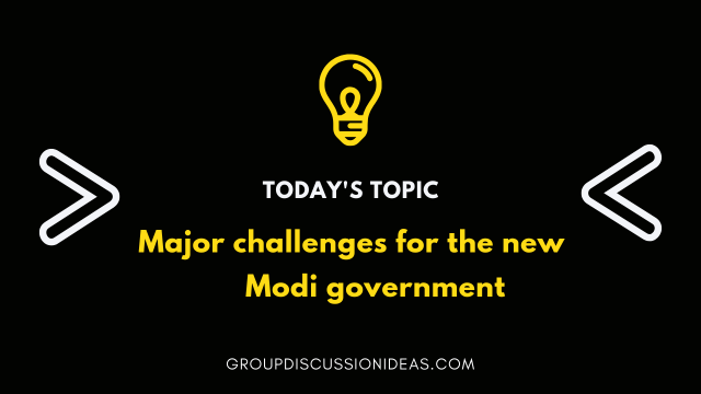 Major challenges for the new Modi government
