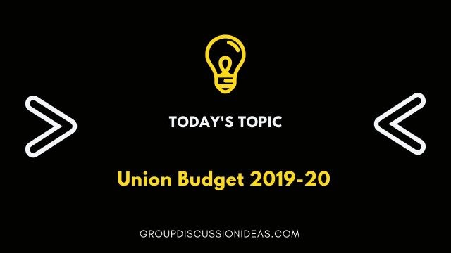 union budget 2019-20